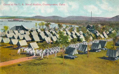 Camp à la station navale américaine, Guantanamo, Cuba