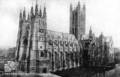 Cathédrale de Canterbury, Canterbury, Kent, début du 20e siècle