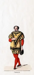 Capucius, costume pour la pièce de Shakespeare, Henry VIII, XIXe siècle