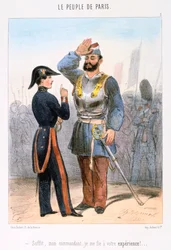Caricature relative à la Commune de Paris, années 1870