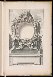 Cartouche décoré d