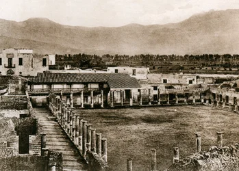 Caserma dei gladiatori, Pompéi, Italie, c1900s