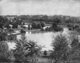 Central Park, Minneapolis, Minnesota, USA, vers 1900