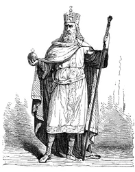 Charlemagne, Roi des Francs et Empereur romain germanique, fin 8e - début 9e siècle 1882-1884