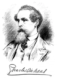 Charles Dickens, romancier et journaliste anglais, vers 1860s