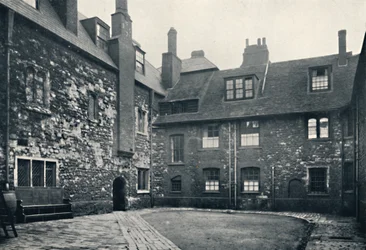 Chartreuse. Intérieur de la cour de la laverie, 1925