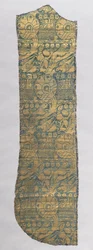 Fragment de chasuble avec animaux réalistes, vers 1420