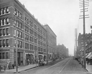 Rue Cherry, Seattle, Washington, USA, vers 1900