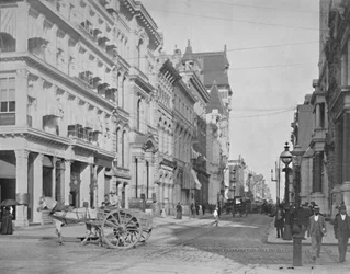 Rue Chestnut, Philadelphie, 19e siècle