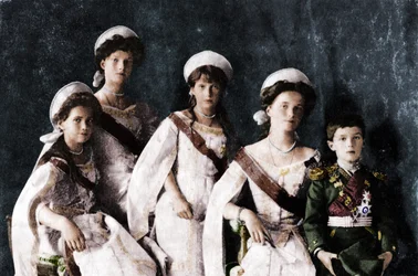 Enfants du tsar Nicolas II de Russie, vers 1910