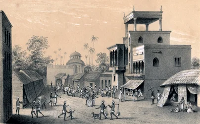 Route de Chittapore, Calcutta, 1847
