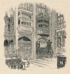 Stalles du chœur et cabinet royal, chapelle Saint-Georges