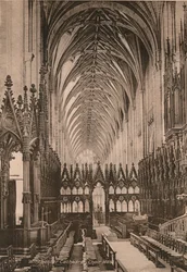 Chœur de la cathédrale de Winchester, Hampshire, début du XXe siècle