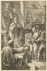 Le Christ devant Caïphe, de La Passion du Christ, vers 1598-1617