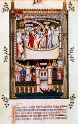 Le Christ donne la communion à Saint Denis, 1317