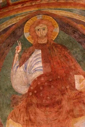 Christ en gloire. Cathédrale de Nevers, Nevers, France