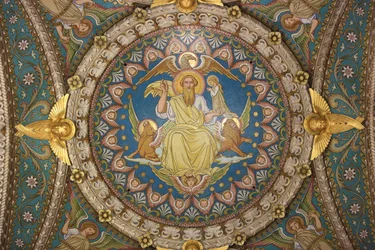 Christ en majesté et Tétramorphe. Basilique Notre-Dame de Fourvière, Lyon