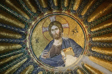Mosaïque du Christ Pantocrator (en gloire), Istanbul, Turquie
