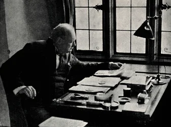 Churchill au travail