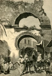 Porte de la ville à Tunis, 1881