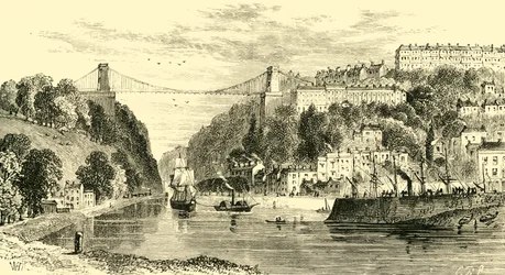Pont suspendu de Clifton, 1898