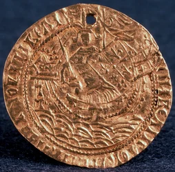 Pièce Korabelnik de Tsar Ivan III, Revers : Souverain sur son navire