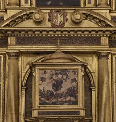 Église collégiale. Intérieur. Le maître-autel. (détail)