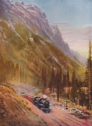 Tunnel de Connaught, dans les montagnes Selkirk. Chemin de fer Canadien Pacifique, 1926