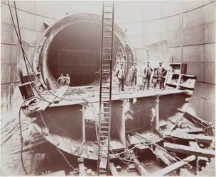 Construction, Tunnels Construction du tunnel de Rotherhithe, Londres