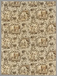 Linge imprimé en cuivre, 1789-1791