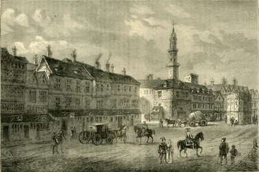 Cornhill en 1630, vers 1872