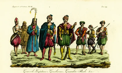 Costumes des soldats berbères, Tunis