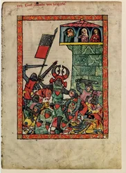 Comte Albrecht II de Hohenberg, du Codex Manesse, entre 1305 et 1340
