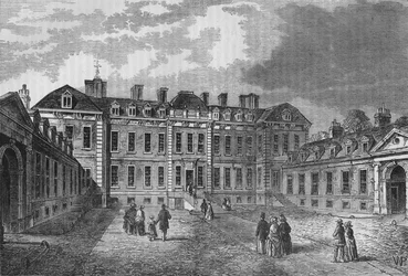 Cour de la Maison Montagu, Great Russell Street, Bloomsbury, Londres, 1830 1878