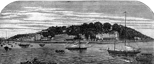 Port de Cowes, Île de Wight, fin du 19ème siècle