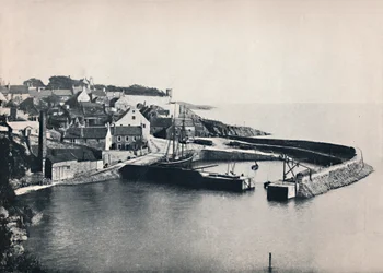 Crail - Le village et le port, 1895