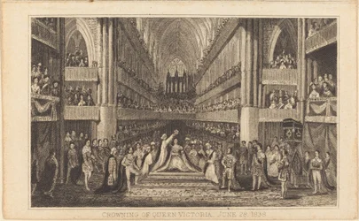 Couronnement de la reine Victoria, 28 juin 1838 [moitié droite], XIXe siècle