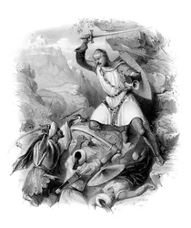 Croisé en bataille, 19ème siècle