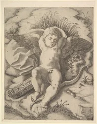 Cupidon endormi, 16ème siècle