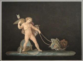 Cupidon avec des papillons