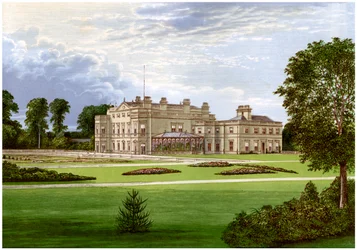 Dalton Hall, près de Beverley, Yorkshire, maison de Lord Hotham, vers 1880