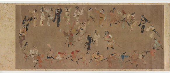 Danser le Bon Odori, période Edo, deuxième quart du 17ème siècle