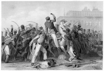 Mort du colonel Finnis à Meerut, 1857