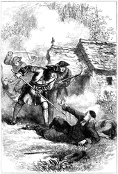 Mort de Sébastien Rale, missionnaire jésuite français en Amérique, 1724