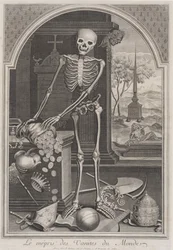 La Mort avec les vanités mondaines, 1700-1720