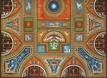 Décoration dans les appartements Borgia, Palais apostolique, Vatican, Rome, Italie, 1928
