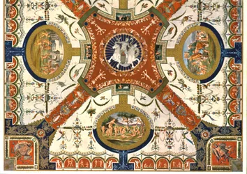 Décoration dans la Villa Madama, Rome, Italie, 1928