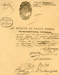 Décret du Comité de Santé Publique, 26 octobre 1795