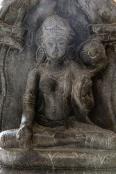 Musée national de Delhi. Gaja-Lakshmi (des éléphants versant de l