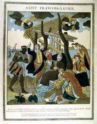 Représentation de Saint François Xavier 1506-1552, missionnaire qui a fondé l